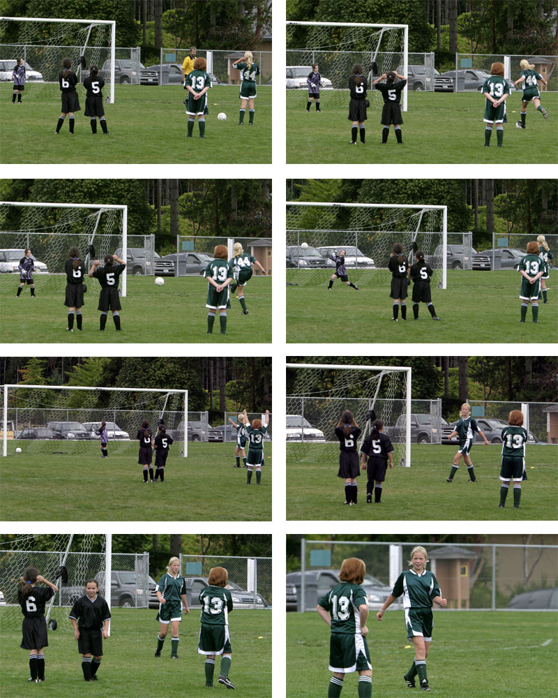 Mia penalty kick!